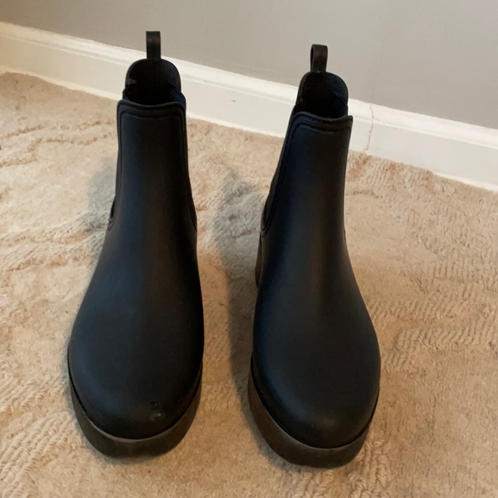 Jeffrey Campbell Black Rain Boots SZ9